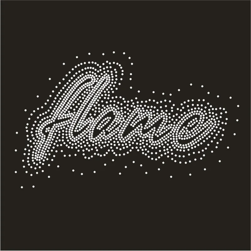 Rhinestones Stickers Hotfix Strass Crystal Motif Rhinestones Iron Patches For Clothing Beaded Applique Clothes Decoration