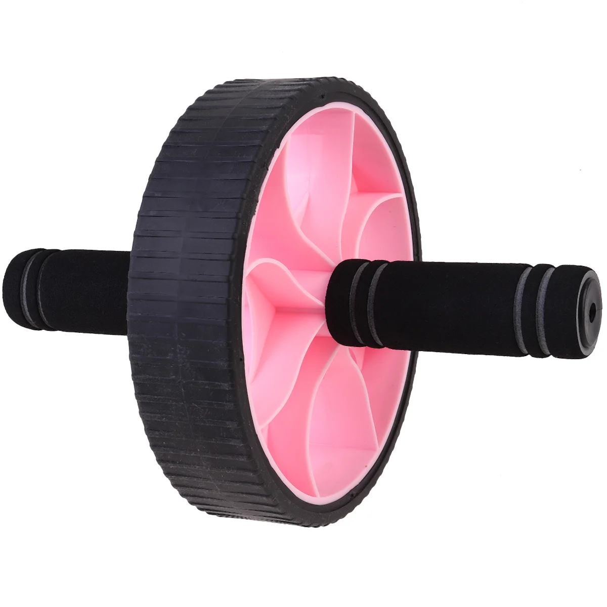 

1Pcs Ab Wheel Abdominal Exercise Tool Build ABS Burn Calories Improve Endurance Great for Muscle Building Home Gym Pink