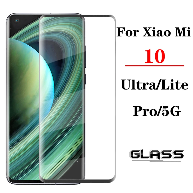 

3D изогнутое закаленное стекло для Xiaomi Mi 10 Ultra 10 Pro, Защита экрана для Xiaomi 10 mi 10 Lite, полное покрытие, защитное стекло, пленка