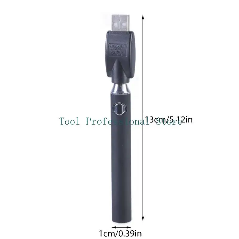 57QF 350MAH 스레드 배터리 펜 솔더 배터리 세트 열 장치 조정 난방 키트 전자식 액세서리