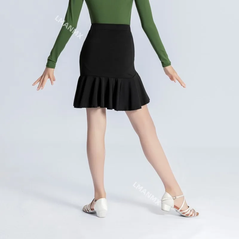 Lateinisches Tanzkostüm, halber Tanzrock für Kinder, Übungsrock für Kinder, halber Rock für Tanzwettbewerbsleistung für Mädchen