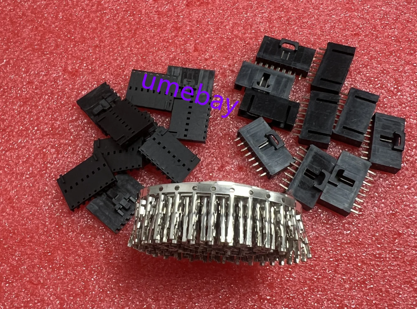 50pcs,Integrated circuit. TJC8 with locking buckle 2P3P4P5P12P plug MX2.54 (straight needle seat+rubber shell+spring with lock)