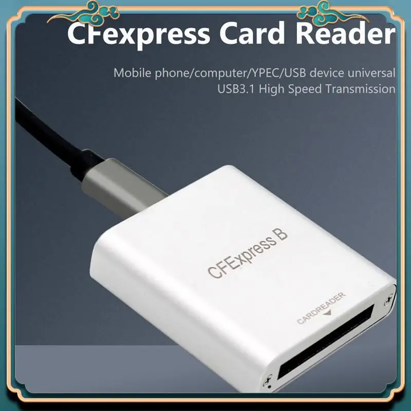 (Новинка)-Cfexpress Card Reader Портативный USB 3.1 Gen 2 10 Гбит/с CFE B Карта памяти без привода Type C Устройство чтения данных для ноутбука Прочный