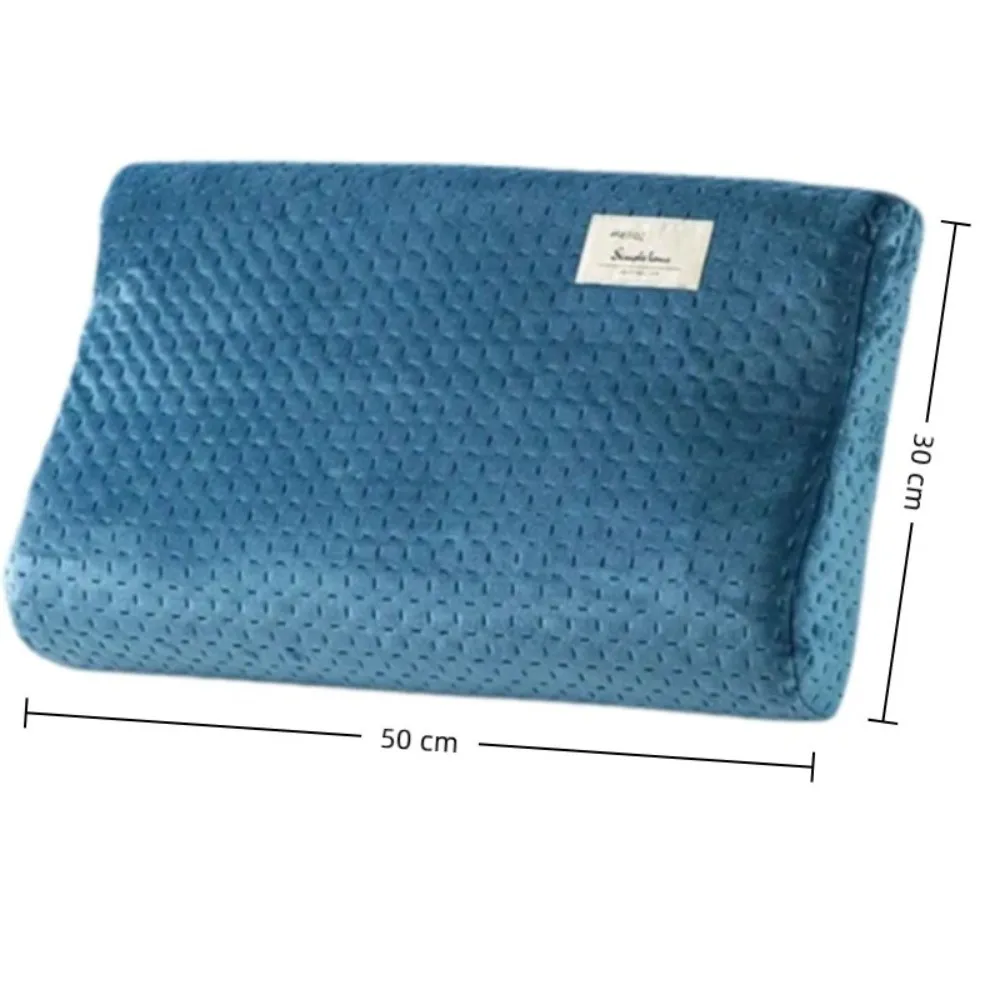High-Grade 50*30cm Cotton Pillowcase Memory Foam Soft Latex Pillow Cover Pure Color Pillow Protector Cover Home Bedding Set