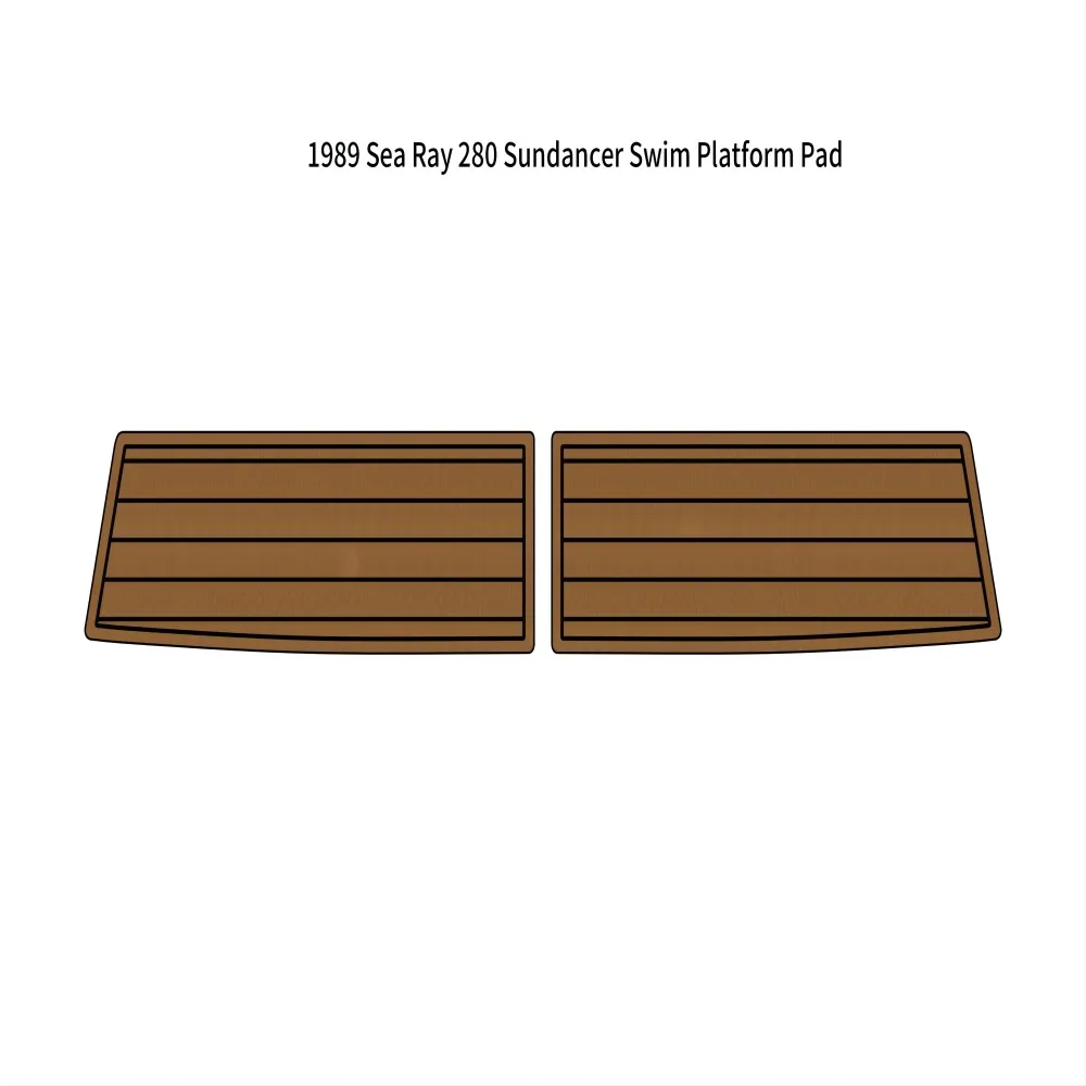 Swim Platform Pad Boat EVA Foam Teak Deck Floor Mat For 1989 Sea Ray 280 Sundancer