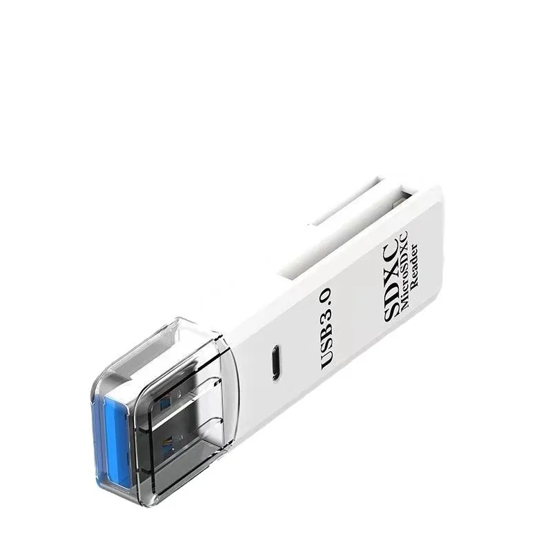 Czytnik kart UTHAI TF19 USB 3.0 do aparatów DSLR, kart pamięci SD i TF, odpowiedni do komputerów z systemem Android, telefonów komórkowych i samochodów, dwa w jednym.