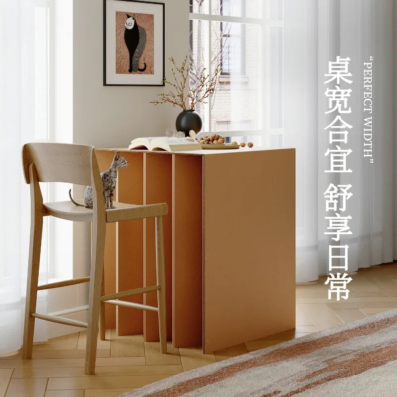 Eighteen paper corrugated folding table exhibition display stand shopping mall product display stand portable storage desk