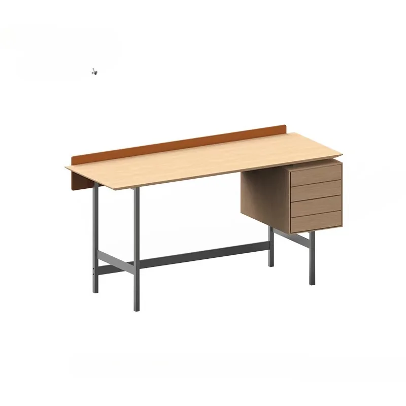 Solid Wood Desk Light Luxury Modern Senior Study Office Log Style Home Computer Desk Workbench