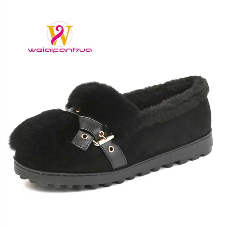 

Women's Flat Shoes 2025New Rabbit Fur Warm Women's Shoes Large Size Mary Jane Single Shoes for Ladies Luxury Shoes Loafers Women