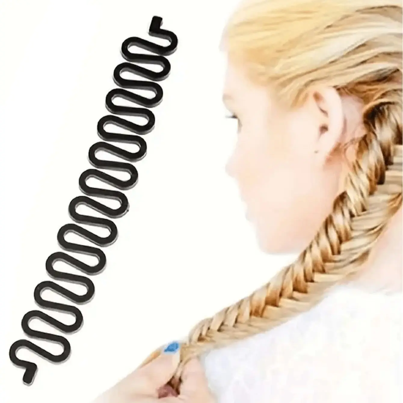 Ensemble d'accessoires de conception de coiffure magique, outil de tresse d'os de poisson, bricolage, tresses pour queues de cheval élégantes, idéales pour les amateurs de beauté