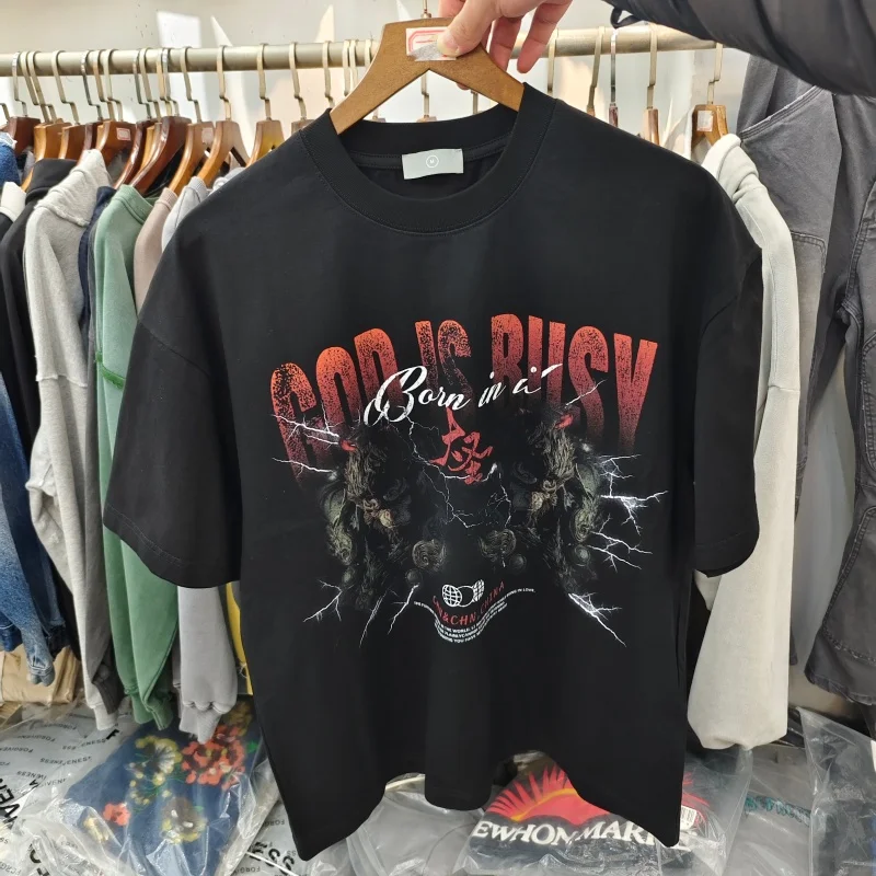 

Мужская футболка оверсайз в уличном стиле с графическим принтом, свободный крой, повседневная одежда в стиле хип-хоп