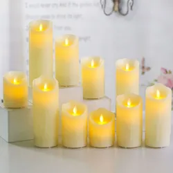 Flameless Flashing Candle Tea Battery Power Candle Electronic Wishing Led Halloween Home Decorat