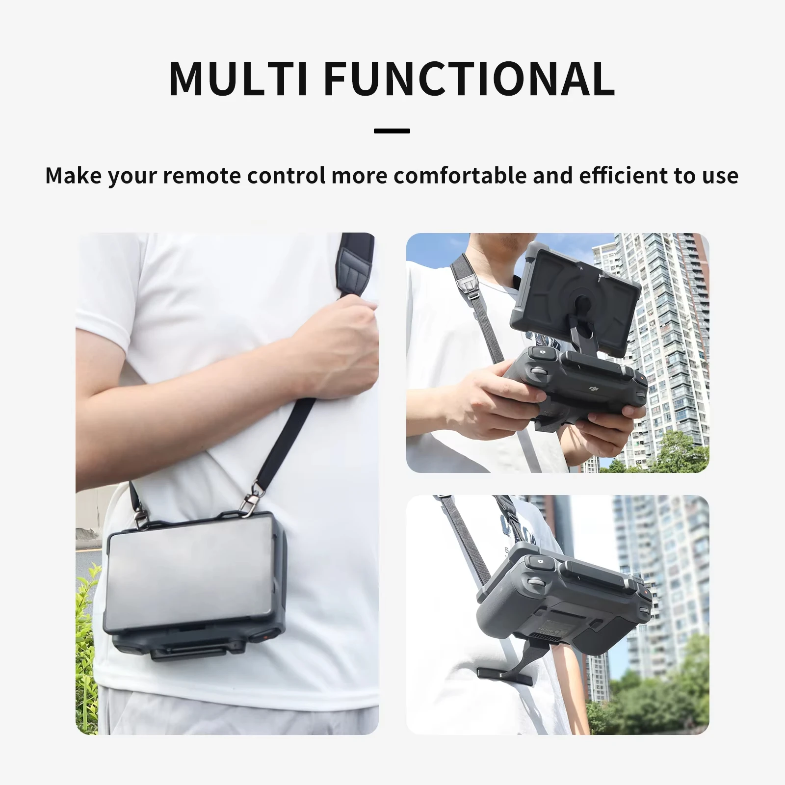 Support de ventre ergonomique, Support de poitrine pour télécommande DJI RC Pro 2, barre transversale en alliage d'aluminium avec sangle de cou, Support de planche