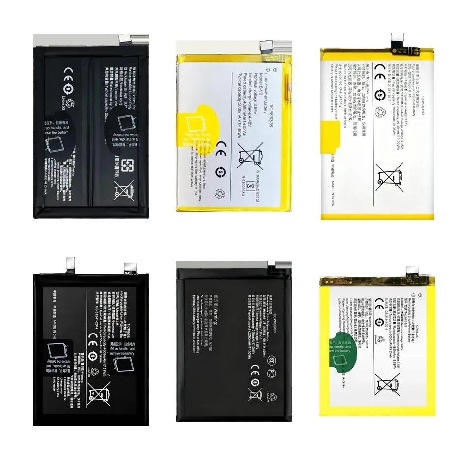 

Mobile Phone Battery Fast Charging B-V0 B-U8 B-T6 2250-5000Mah For Vivo Iqoo Z6 Y77 5G Pro