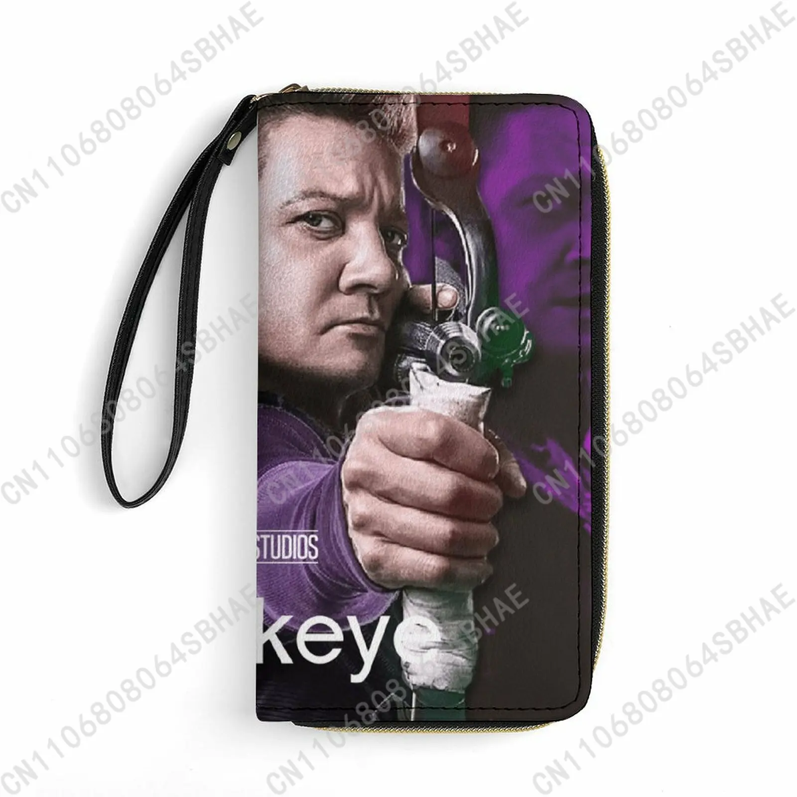 

Marvel Hawkeye Custom PU Leather Wallet Rope Handle Small Portable Card Holder Men Women Purse Gift Friend Parents Cosplay