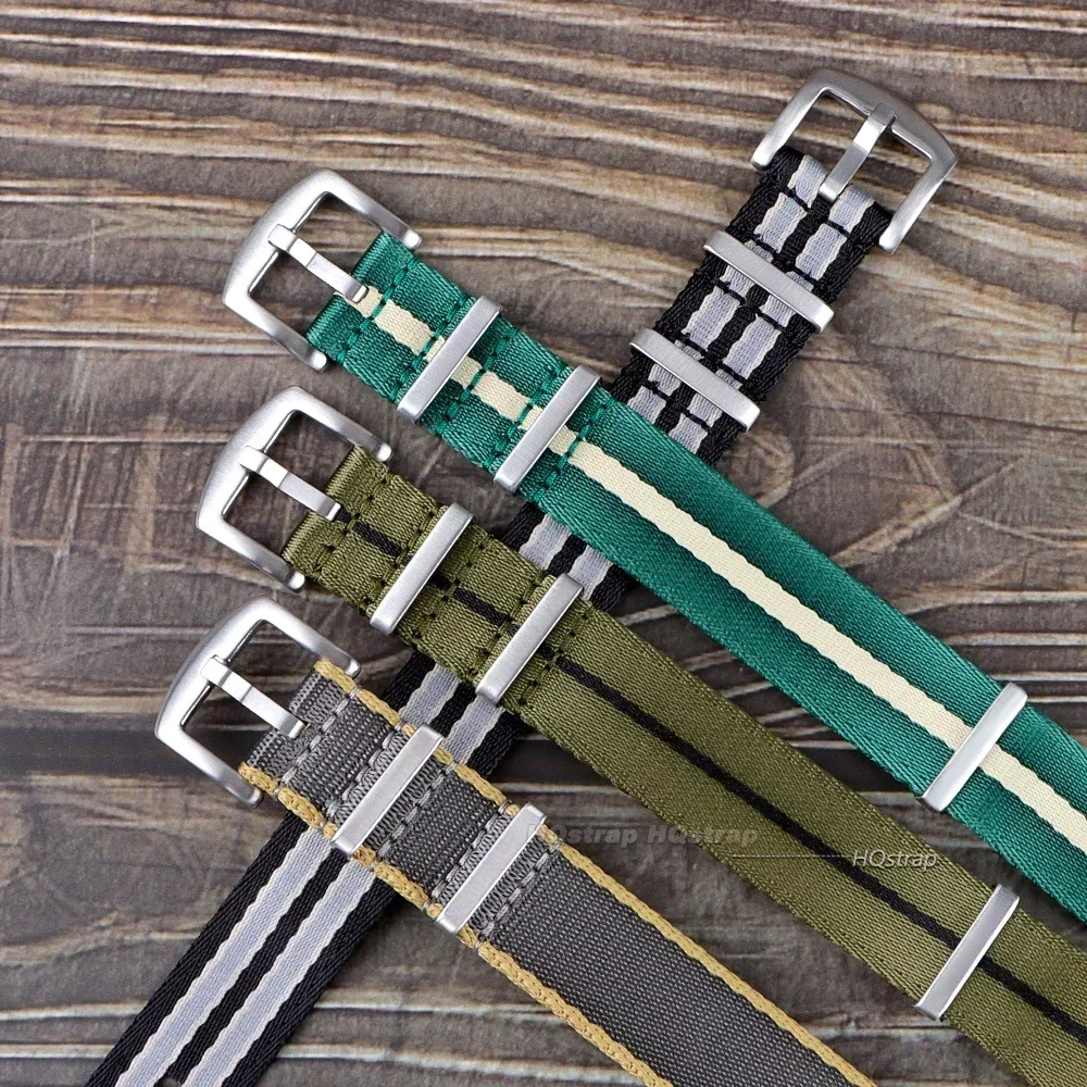 Premium-grade Nylon Strap 18mm 20mm 22mm Braided Canvas Watch Band Men Women Soft Sport Military Bracelet Accessories