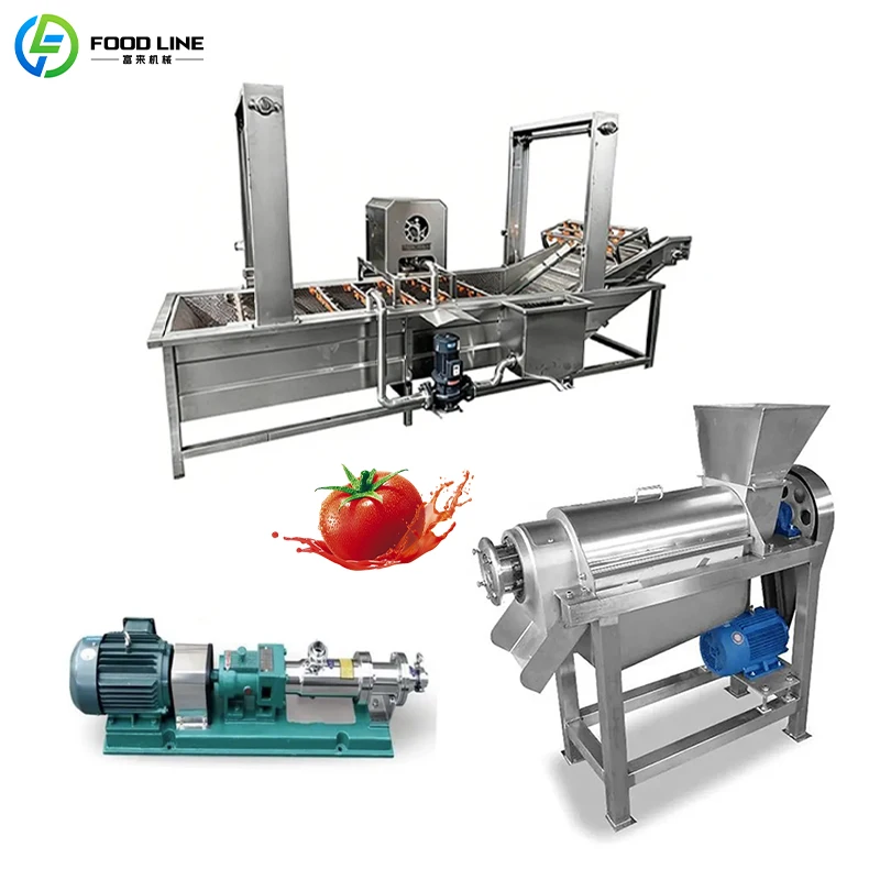 Small Scale Semi Automatic Tomato Paste Production Line for Small Factory Food Processing Plant Custom