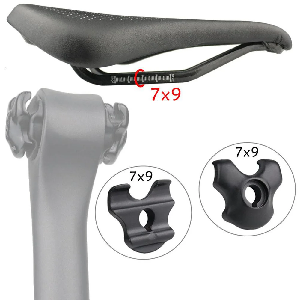 Bike Seatpost Clamp For Carbon Saddle Rails Adapter 7x9mm Bicycle Seat Tube Oval/Round Clips Cycling Accessories