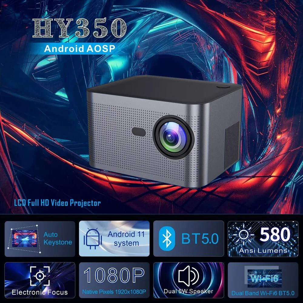 Topleo High Brightness Projector 1080p Bright Picture Clearly Visible Projector 4k High Definition Home Projector