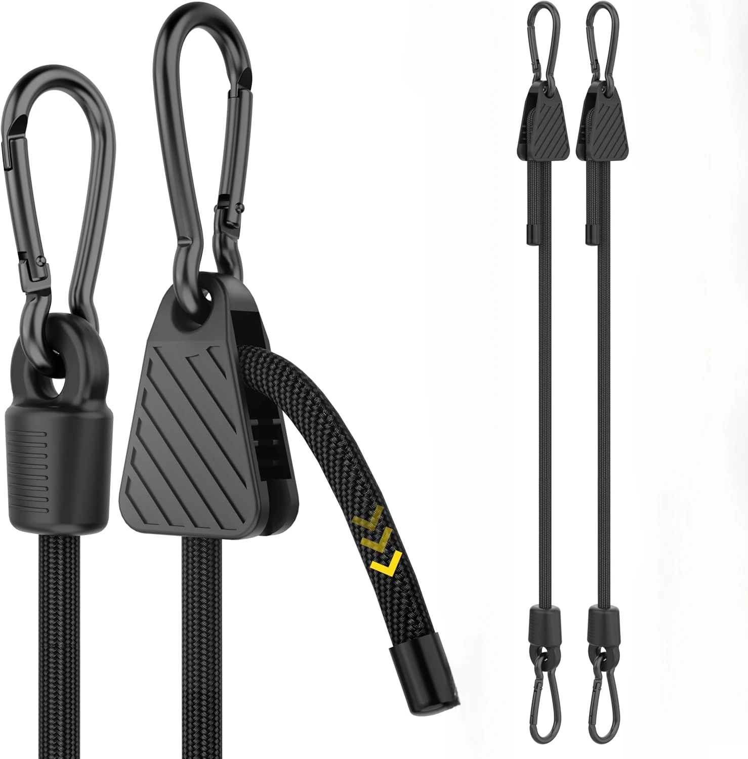 Adjustable Bungee Cord with Hooks 7-48 Inch Heavy Duty Elastic Tie Down Strap for Cargo Camping Bike Rack Tent