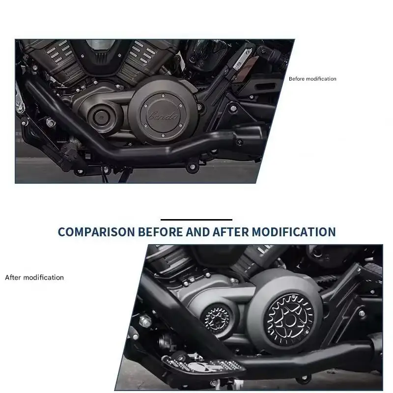 

CNC Left Engine Fly Cover Electromagnetic Decorative Protection Shell for BENDA ROCK707 707 Ultra Pro