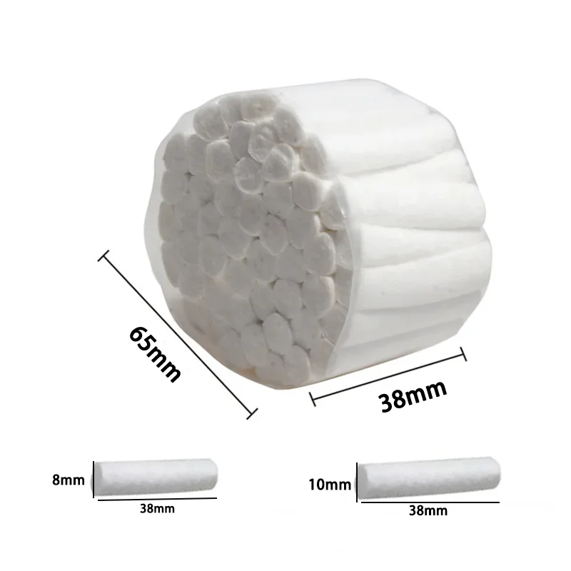 Dental Cotton Rolls for Medical Teeth Whitening Tooth Gem Cotton Roll Disposable Absorbent Hemostatic Cotton Dentist Materials