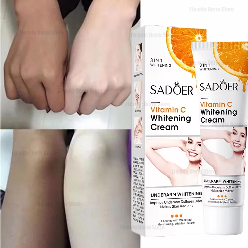 

Body Whitening Cream Remove Thigh Inner Joint Dark Melanin Knee Bleach Private Part Whiten Lighten Moisturize Brighten Body Care