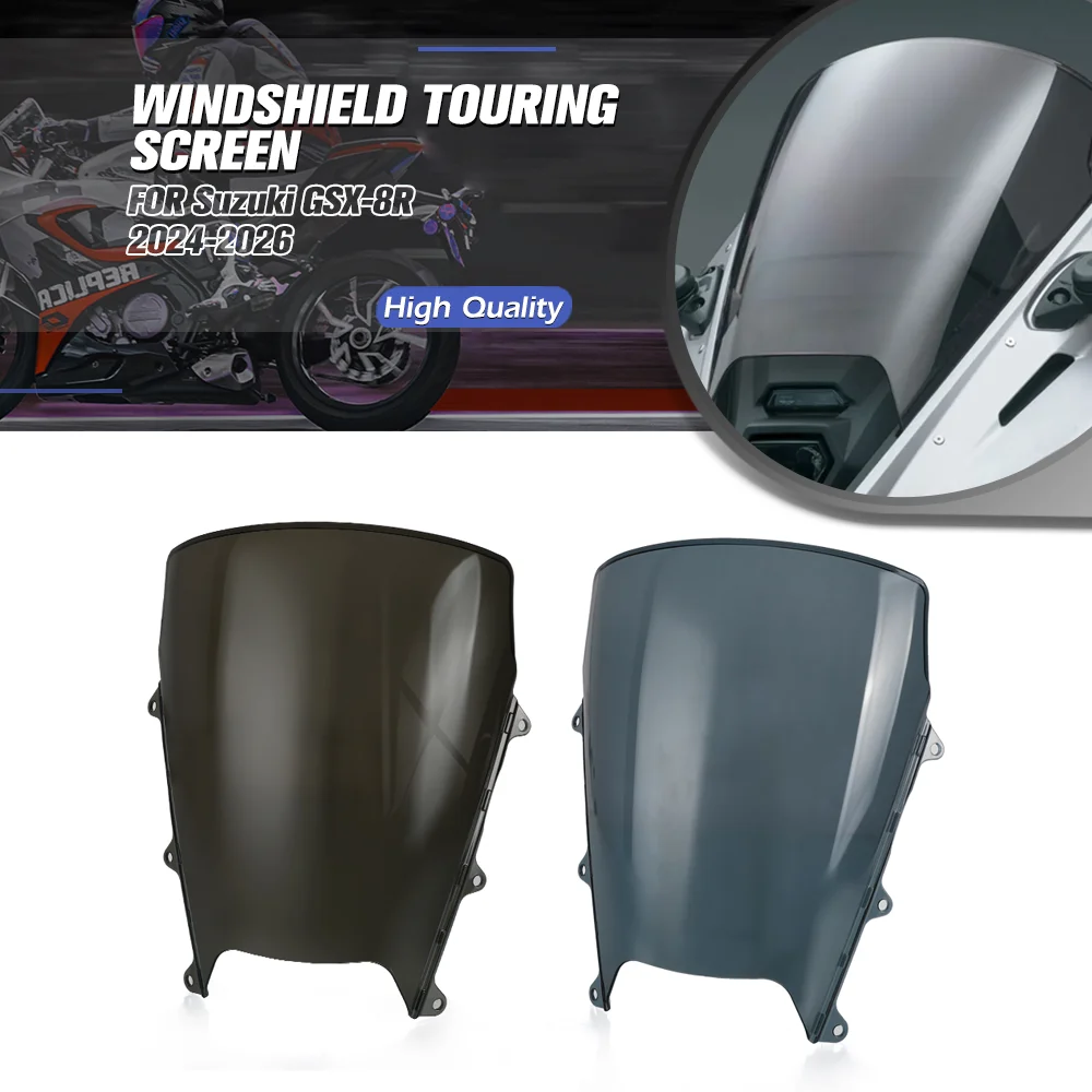 

FOR Suzuki GSX-8R 2024-2025-2026 Windscreen Motorcycle Accessories Windshield Wind Deflector Touring Screen Parts GSX 8R GSX8R