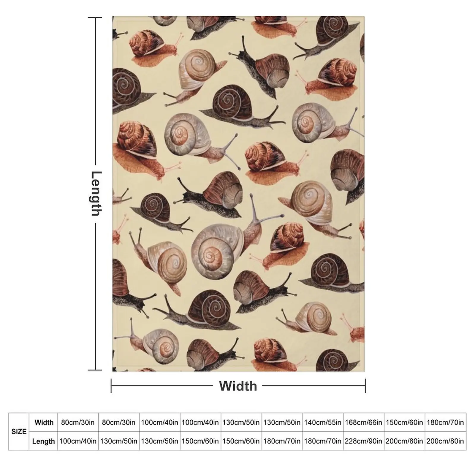 A Slew of Snails Throw Blanket Luxury bed plaid Vintage Flannel cosplay anime Luxury Designer Blankets