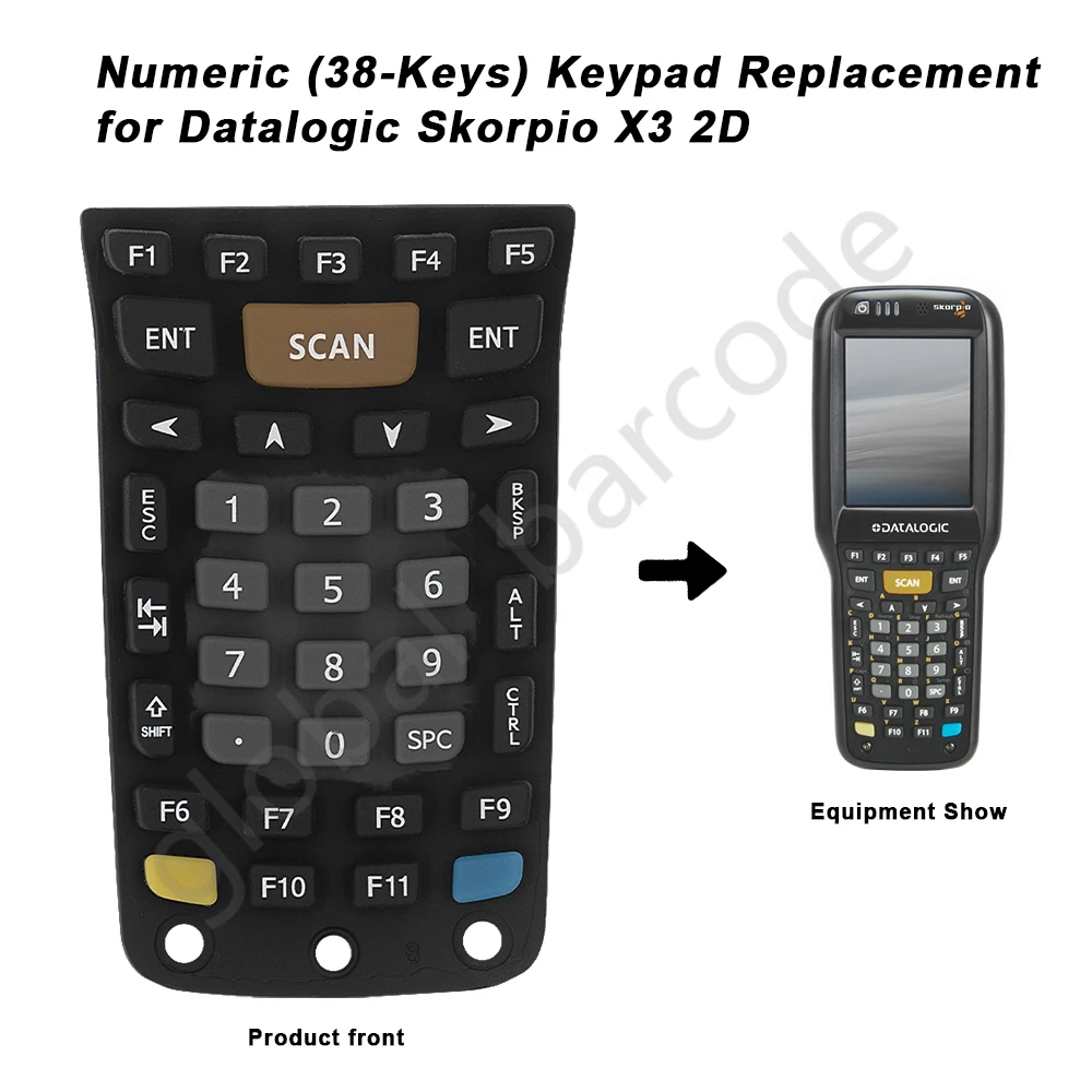 5Packs 38-Keys Numeric Keypad for Datalogic Skorpio X3 2D Scanner