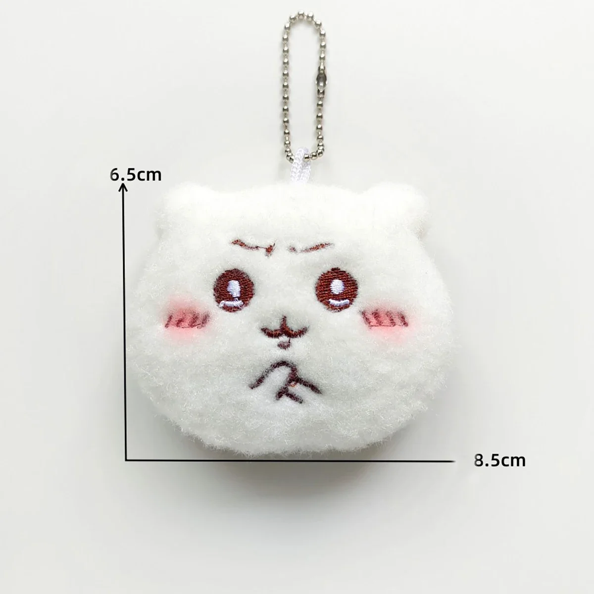 سلسلة مفاتيح جديدة لطيفة من القطيفة من Chikawas - قلادة على شكل قلب كرتوني، هدية مجوهرات كيرينغ لطيفة للغاية للفتيات #3