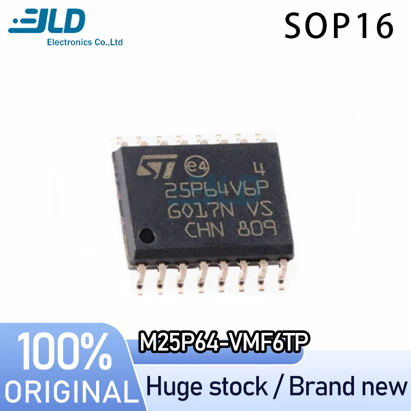 (3-10piece) 100% New M25P64-VMF6TP SOP16 Chipset Professional one-stop ordering  Adequate stock Chip Electronics