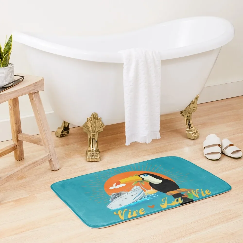 Vive la vie - Inspiration Bath Mat Carpet For Bath Anti-Skid Carpet Anti Slip Mat