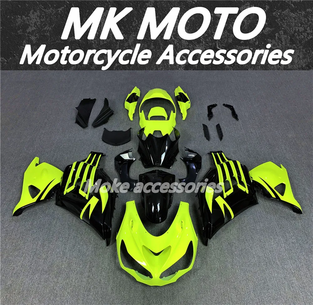 

Moke moto Fairings Kit Fit For Ninja zx-14r ZZR1400 2012 2013 2014 2015 2016 2017 2018 Bodywork Set Neon Green New