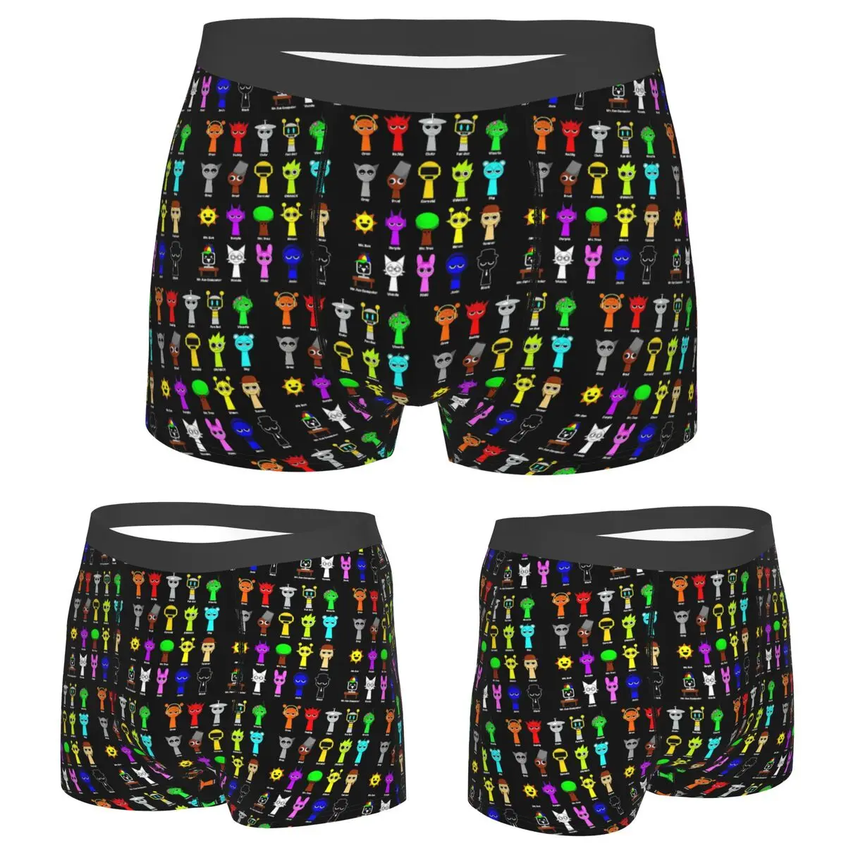 

Boxer Underpants Shorts Children's Sprunki Gaming Incredibox Sprunki Panties Male Breathable Underwear for Homme Man Gifts