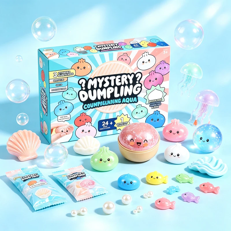 new-hot-mystery-dumpling-advent-calendar-dumpling-squishes-stress-relief-toys-blind-box-dumpling-pressure-simulation-food-squish