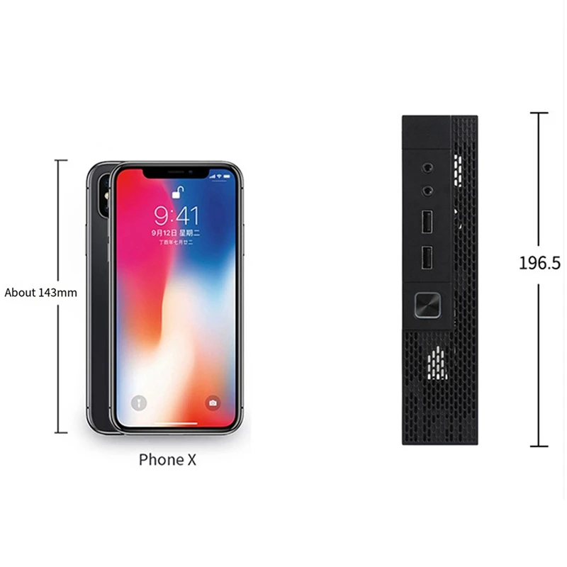 Mini-Itx Htpc Voor Case Box Chassis Monitoring Server Chassis Industriële Besturing Computer Usb Audio Poorten Behuizing