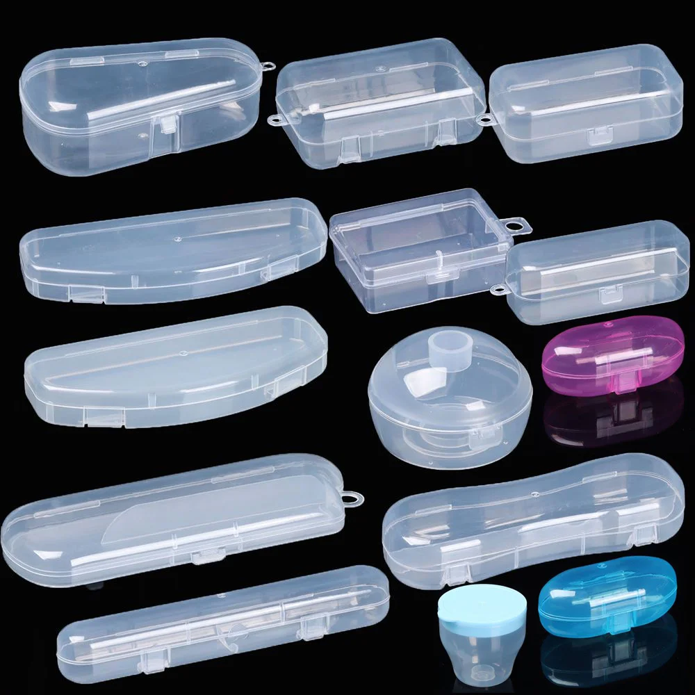 Plastic Transparent Storage Box Baby Feeding Holding Case Jewelry Beads Container Box Fishing Tools Home Daily Accessories