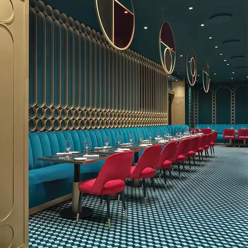 Custom Luxury Restaurant and Bar Design Catering Restaurant Bench and Chair Sets
