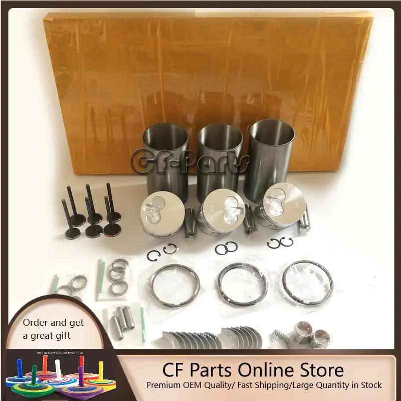 Overhaul Rebuild Kit For Yanmar 3D76E 3TNV76 Engine VIO25 SV20 Excavator