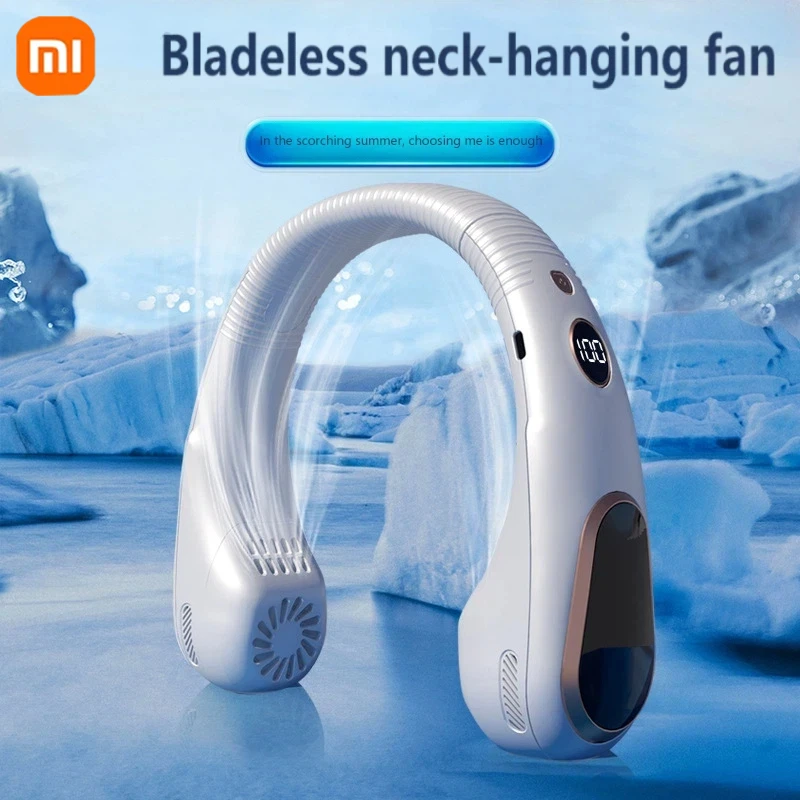 

Xiaomi Electric Hanging Neck Fan Portable Bladeless Mini Rechargeable Quiet Led Digital Display Long-range Battery Life Outdoor