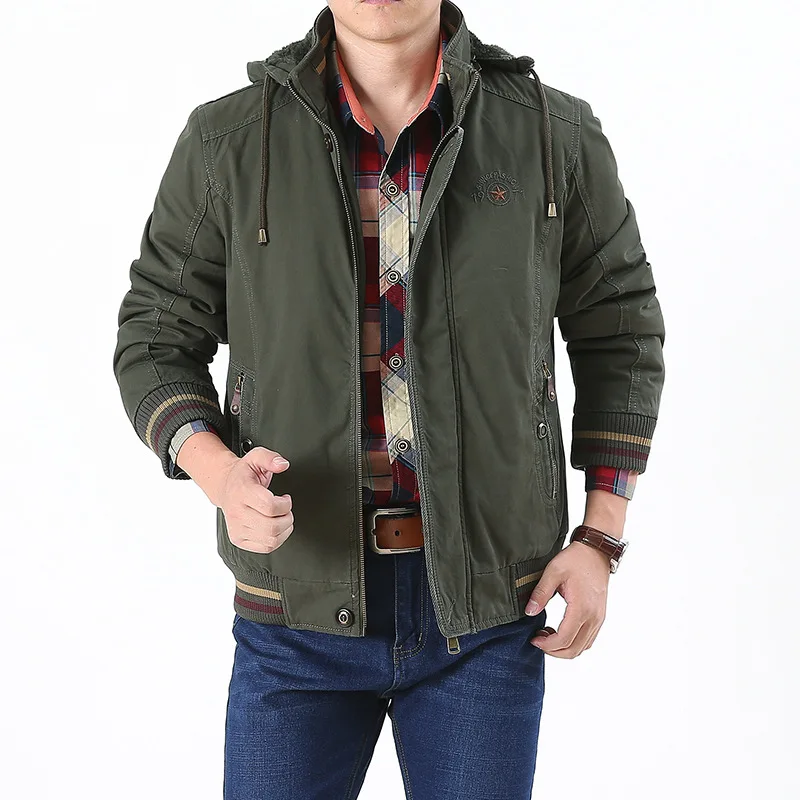 9917 men's casual cotton jacket for winter warmth made of pure cotton with thick velvet and oversized loose cotton jacket