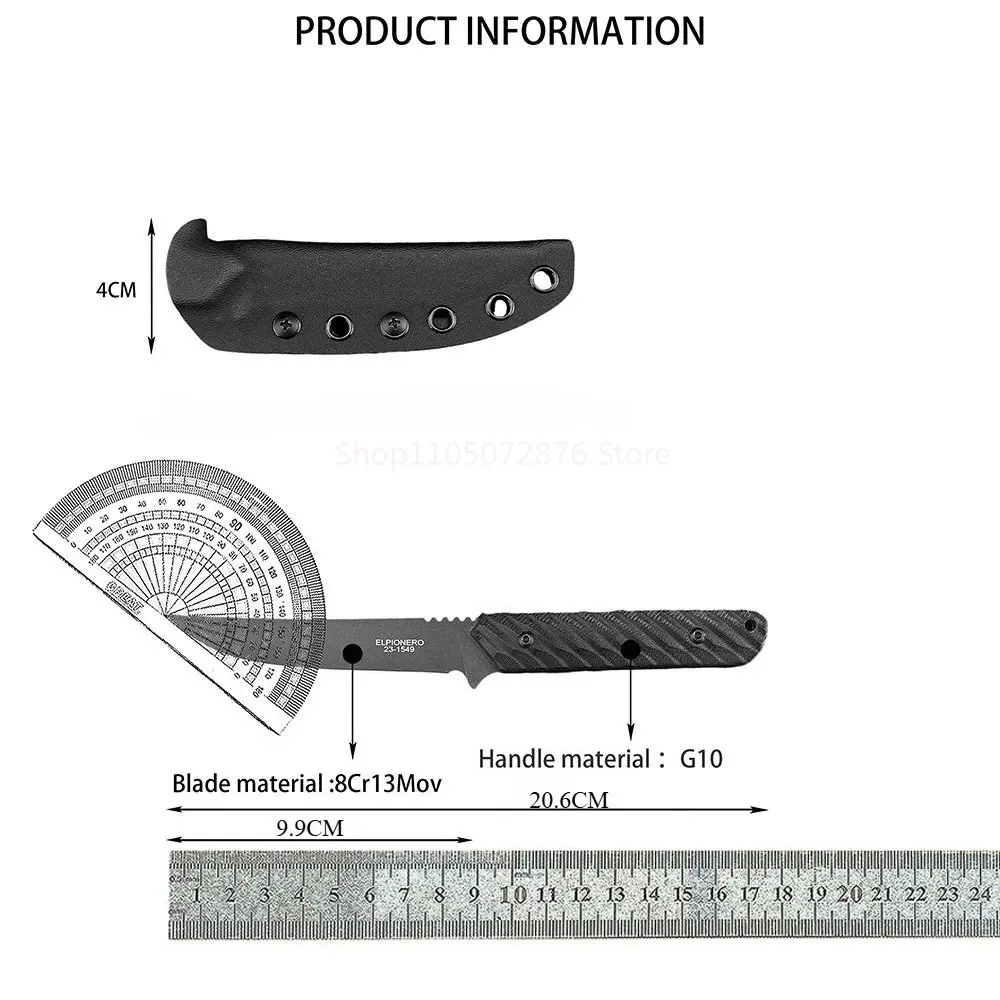 Wilderness Adventure Climbing Fishing Portable Fixed Knife Multifunctional Outdoor KnivesDaily Cutter Camping BBQ Utility Tools