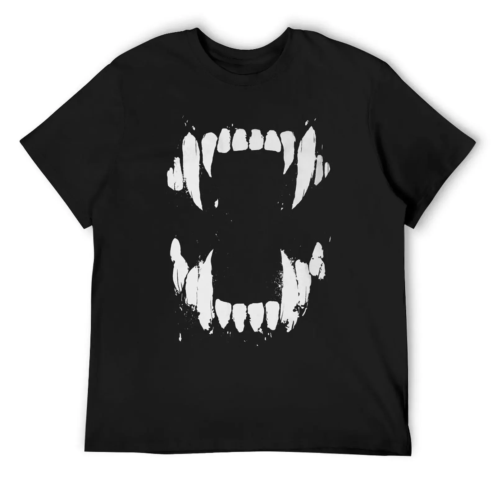 

Vampire Teeth Drawing Werewolf Wolf tooth Vampire Tooth T-Shirt blacks Men's clothing