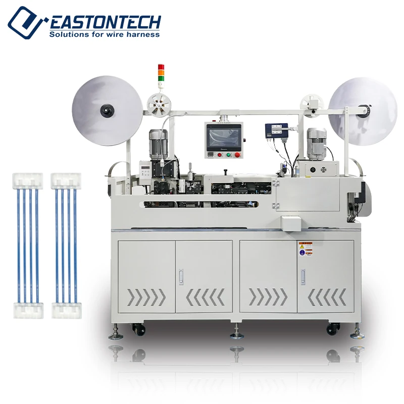 EW- 8150 Automatic Wire Crimping & Housing Insertion Machine AWG28-AWG18 Applicable Wire Size Cable Manufacturing Equipment
