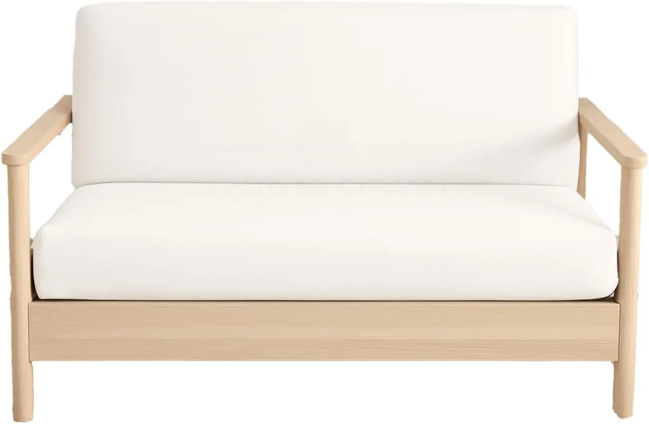 

100% Cotton Queen Futon Cover - 60x80x8" Zippered Slipcover, Machine Washable