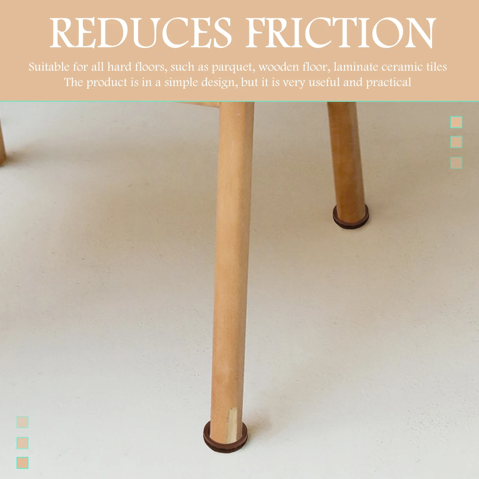 

Non-Slip Rubber Chair Feet Set Anti Scratch Floor For Table Legs Wood Laminate Tile Pads Caps Sleeve Mat Quiet