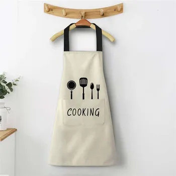 남녀공용 주방 가정용 요리 앞치마, 오일 방지 방수, 성인 허리 패션, 커피 오버올 앞치마, 주방 액세서리 