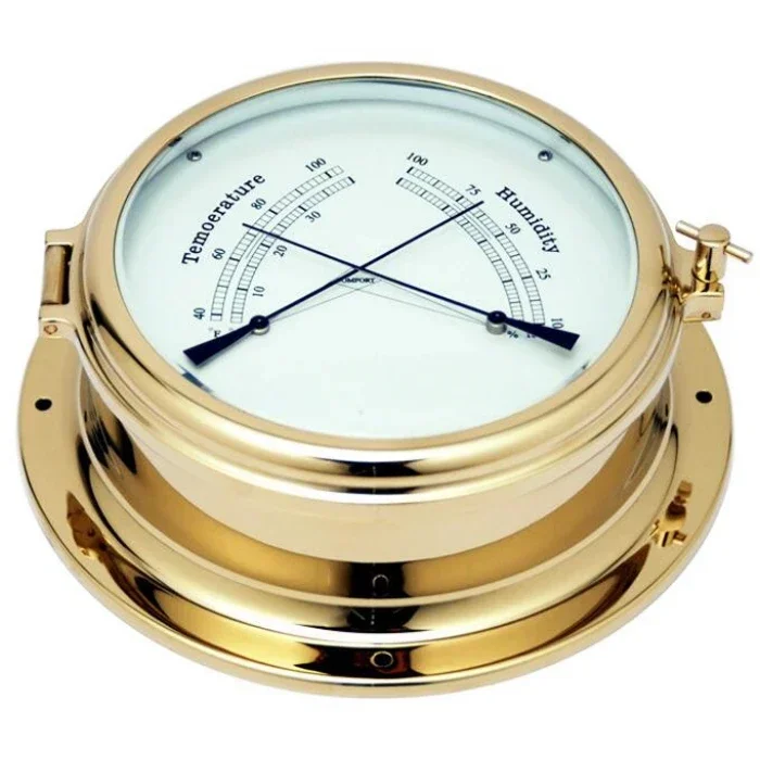 brass nautical bimetal Thermometer Hygrometer Comfortmeter temperature humility for marine ship boat yacht vessel