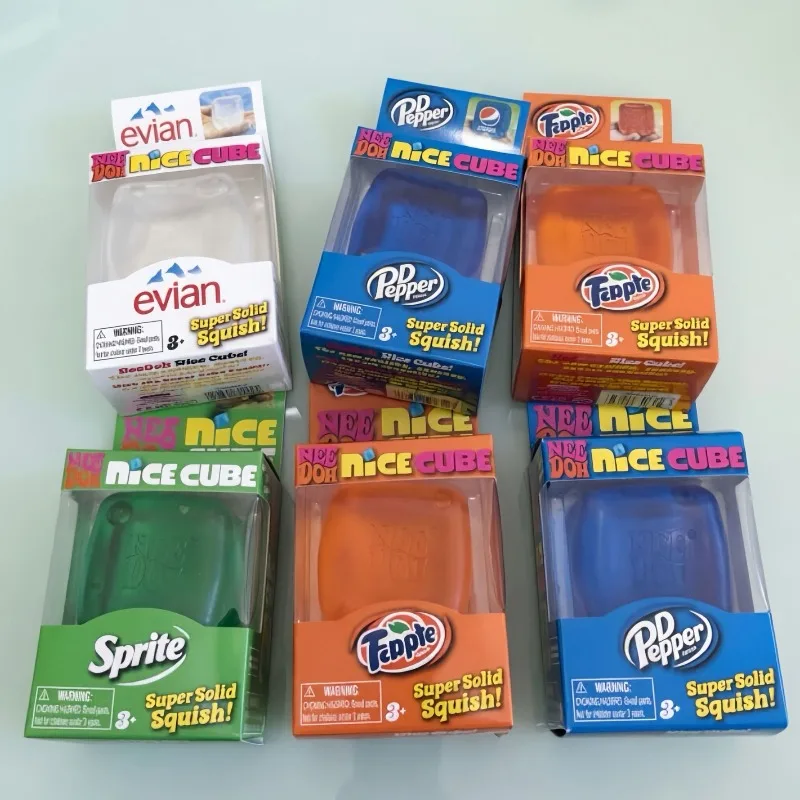 New Oh Nice Cube Sensory Nice Solid Pressure Relieve Squishy Cube Anti-anxiety Squeeze Target Focus on ADHD Crowd